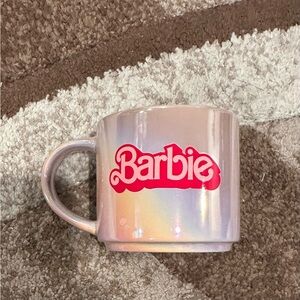 Pink Barbie Mug with Iridescent Finish